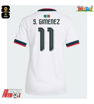 México Santiago Gimenez #11 Segunda Equipación Mujer Mundial 2026 Manga Corta